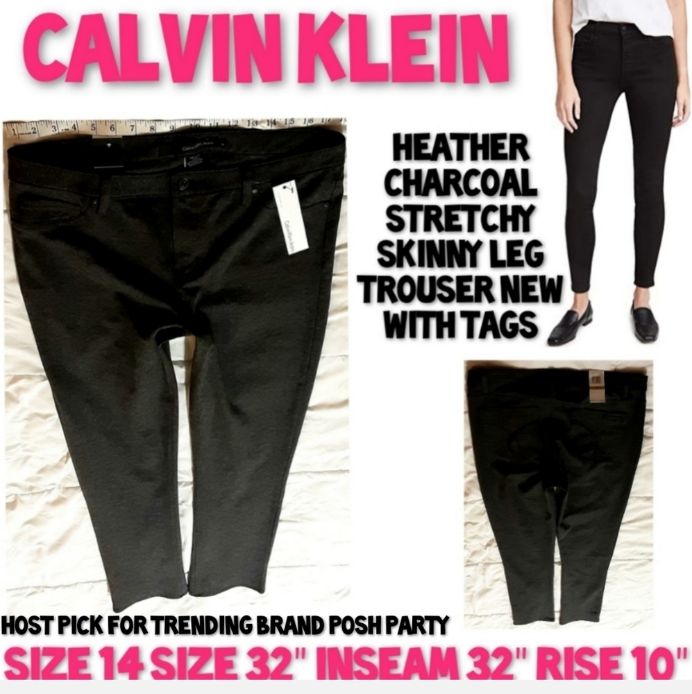 Calvin Klein Pants Size 14 Stretch Trouser NWT